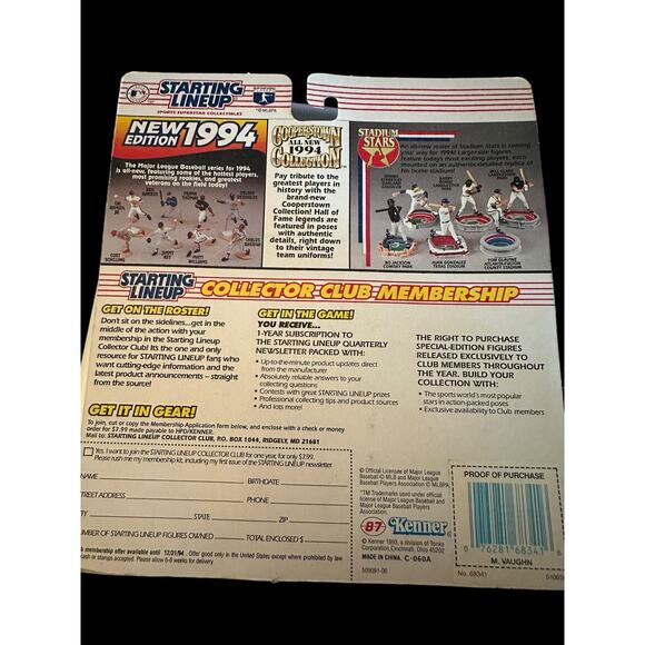 Starting Lineup Mo Vaughn Boston Red Sox 1994 Vintage - Picture 4 of 4